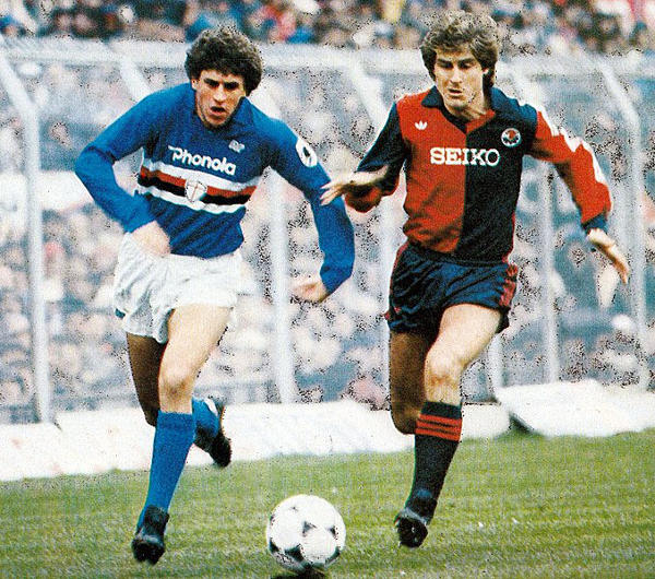 Serie A 1982-83 - Genoa vs Sampdoria - Alviero Chiorri e Pasquale Iachini