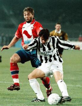 Champions League 1996-97 - Juventus vs Rapid Vienna - Trifon Ivanov e Alex Del Piero